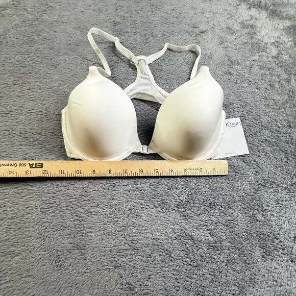 Calvin Klein 34C Racerback Push Up Bra White Underwire Padded NWT - Picture 6 of 7